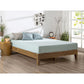 Bedroom > Bed Frames > Platform Beds - King Size Modern Platform Bed Frame In Rustic Pine Finish