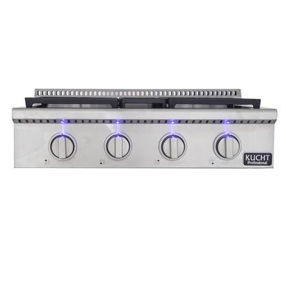 KUCHT KRT301GU GAS RANGE W/ (Classic Silver Knobs)