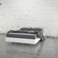 Bedroom > Bed Frames > Platform Beds - Modern Floating Style White Platform Bed Frame In Full Size