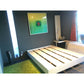 Bedroom > Bed Frames > Platform Beds - Modern Floating Style White Platform Bed Frame In Queen Size