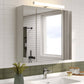 Bathroom > Bathroom Mirrors - Wall Mounted Bathroom Mirror Medicine Cabinet With USB Ports And LED Light