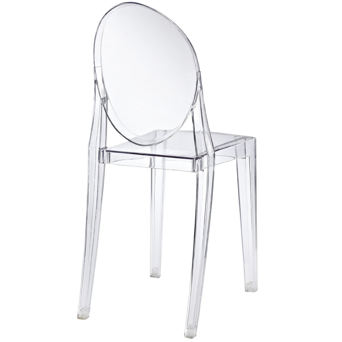 Dining > Dining Chairs - Stackable Clear Acrylic Dining Chair For Indoor Or Outdoor Use