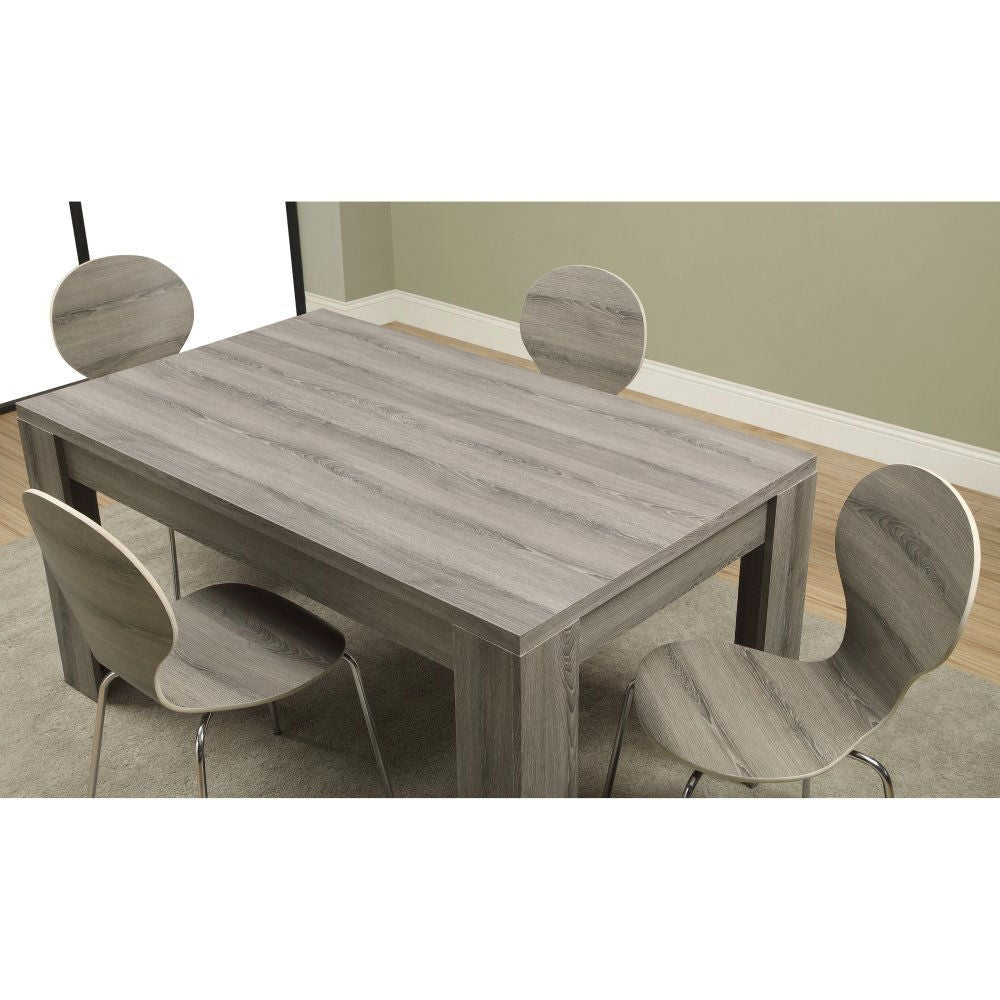 Dining > Dining Tables - Modern 60 X 36 Inch Dark Taupe Rectangular Dining Table