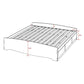 Bedroom > Bed Frames > Platform Beds - King Size Modern Espresso Platform Bed Frame With 6 Storage Drawers