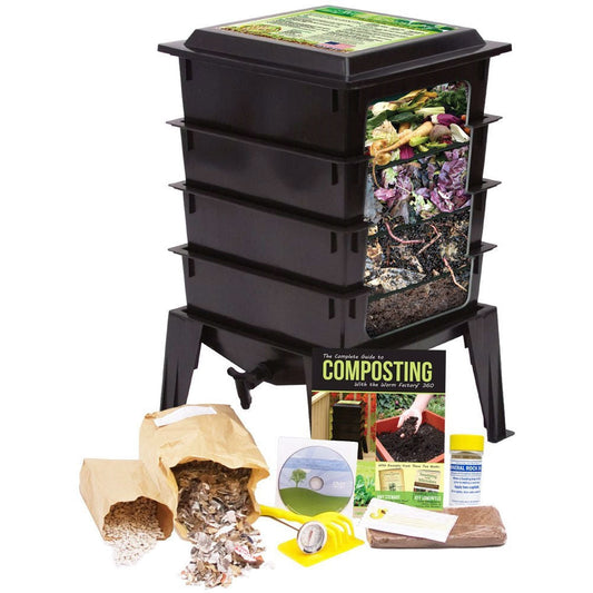 Outdoor > Gardening > Compost Bins - Black Worm Composter With Compost Tea Spigot - Indoor Or Outdoor