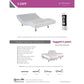 Bedroom > Bed Frames > Adjustable Beds - Split King Heavy Duty Adjustable Bed Base With Wall-hugger Design