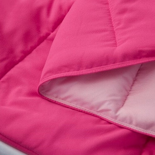 Bedroom > Comforters And Sets - Full/Queen Traditional Microfiber Reversible 3 Piece Comforter Set In Pink