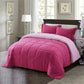 Bedroom > Comforters And Sets - Twin/Twin XL Traditional Microfiber Reversible 3 Piece Comforter Set In Pink