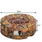 Outdoor > Outdoor Decor > Fire Pits - 40,000 BTU Outdoor Circle Stone Gas Propane Fire Pit