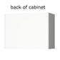Accents > Storage Cabinets - White Wall Cabinet With 2 Doors And Adjustable Shelf