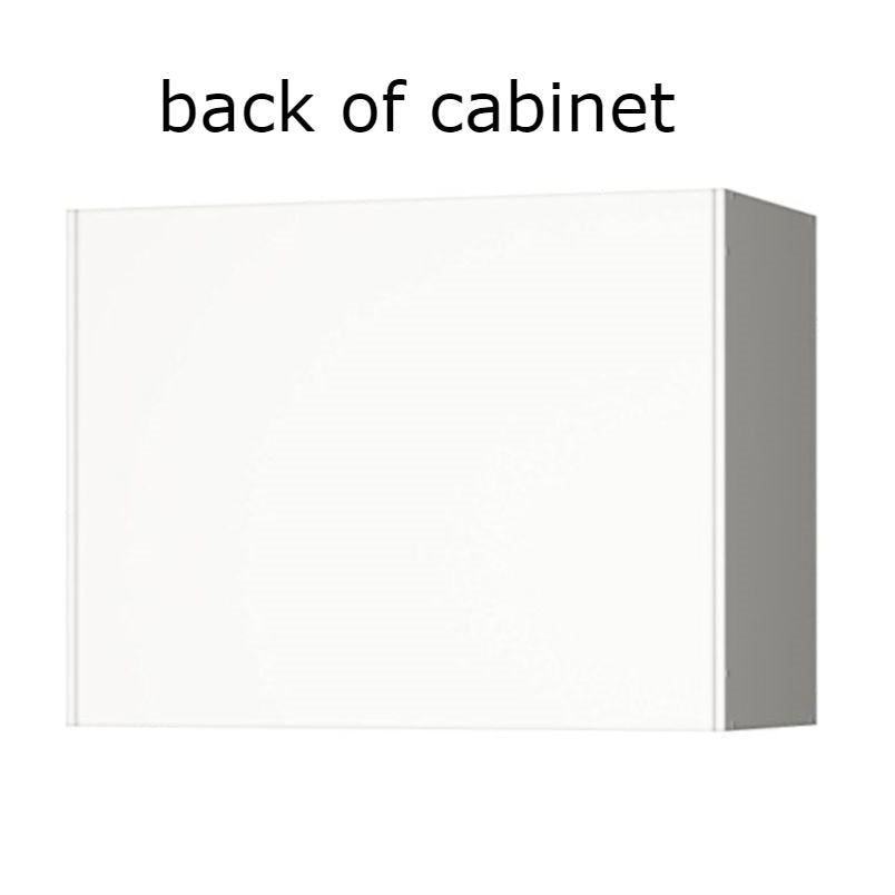 Accents > Storage Cabinets - White Wall Cabinet With 2 Doors And Adjustable Shelf