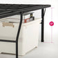 Bedroom > Bed Frames > Platform Beds - Queen Size 18-inch High Rise Folding Metal Platform Bed Frame