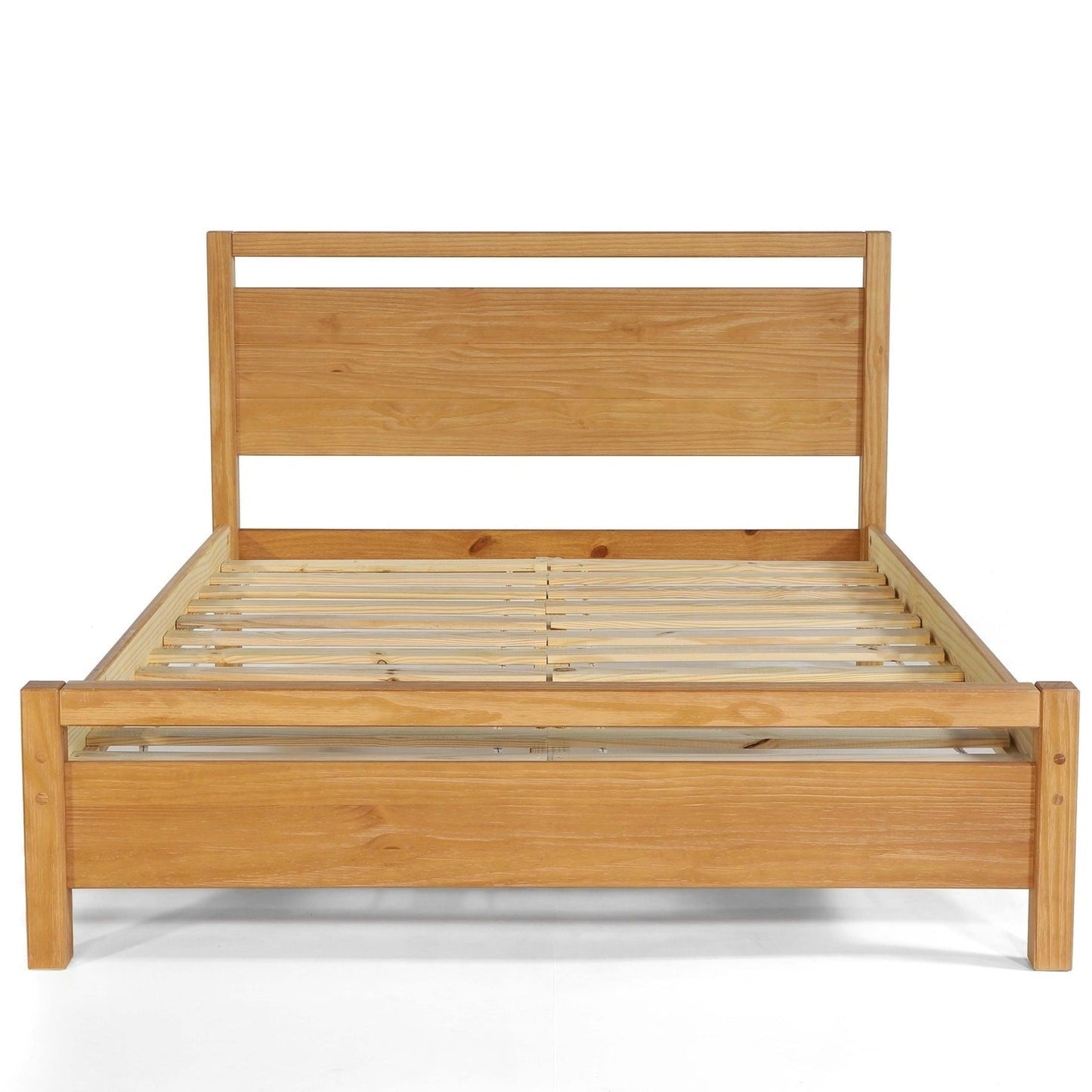 Bedroom > Bed Frames > Platform Beds - King Size FarmHouse Traditional Rustic Acacia Platform Bed