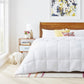 Bedroom > Comforters And Sets - Queen Size Cozy All Seasons Plush White Polyester Down Alternative Comforter