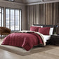 Bedroom > Comforters And Sets - King Plush Sherpa Reversible Micro Suede Comforter Set In Marron