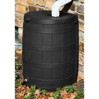 Outdoor > Gardening > Rain Barrels - 50-Gallon Rain Wizard Rain Barrel In Black