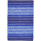 Accents > Rugs - 8' X 11' Striped Hand-Tufted Wool/Cotton Blue Area Rug