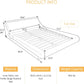 Bedroom > Bed Frames > Platform Beds - Full Modern Black Faux Leather Upholstered Platform Bed Frame With Headboard