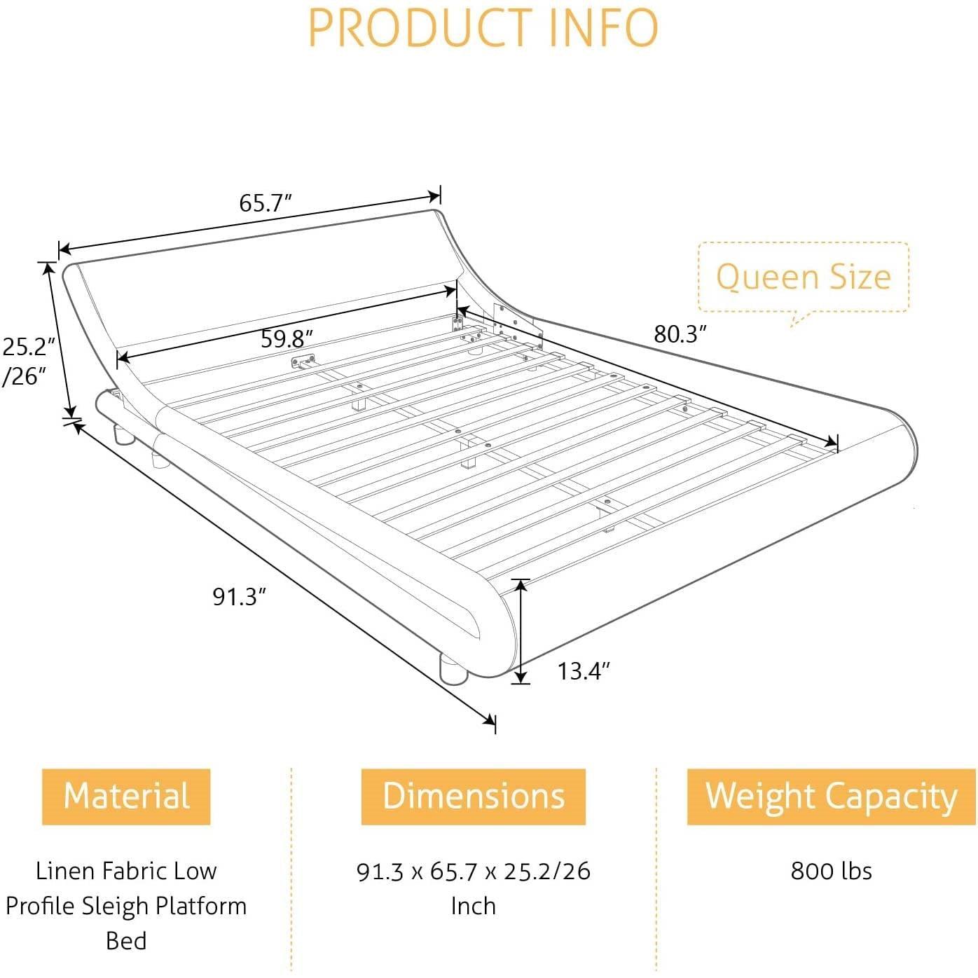 Bedroom > Bed Frames > Platform Beds - Queen Modern White Faux Leather Upholstered Platform Bed Frame With Headboard