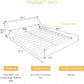 Bedroom > Bed Frames > Platform Beds - Queen Modern Black Faux Leather Upholstered Platform Bed Frame With Headboard
