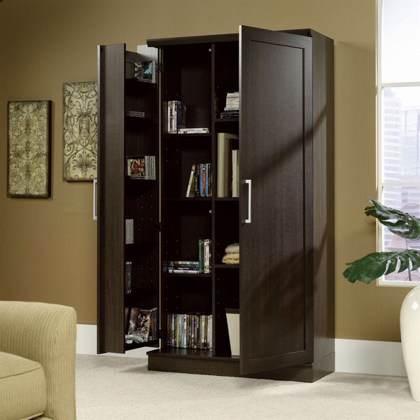 Bedroom > Wardrobe & Armoire - Multi-Purpose Living Room Kitchen Cupboard Storage Cabinet Armoire In Brown