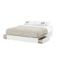 Bedroom > Bed Frames > Platform Beds - King Size Modern Platform Bed With Storage Drawers In White Finish