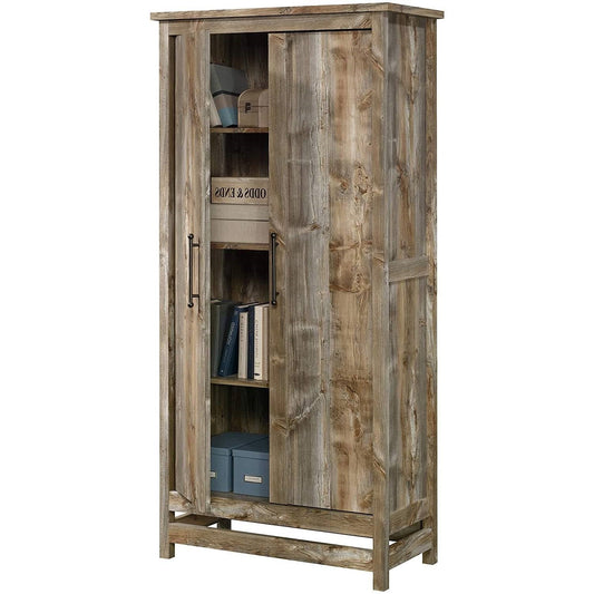 Bedroom > Wardrobe & Armoire - Farmhouse Storage Cabinet Wardrobe Armoire In Rustic Wood Finish
