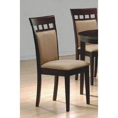 Dining > Dining Chairs - Set Of 2- Contemporary Dining Chairs In Cappuccino Finish