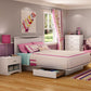 Bedroom > Bed Frames > Platform Beds - Queen Size Modern Platform Bed With 2 Storage Drawers In White Finish