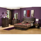 Bedroom > Nightstand And Dressers - Modern 6-Drawer Bedroom Dresser In Chocolate Wood Finish