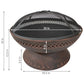 Outdoor > Outdoor Decor > Fire Pits - 25 Inch Copper Chalice Steel Fire Pit With Spark Screen