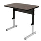 Office > Computer Desks - Stand Up Desk Adjustable Height Sitting Standing Writing Table In Walnut