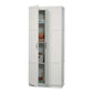 Bedroom > Wardrobe & Armoire - White Wardrobe Storage Cabinet With 4 Shelves And Panel Doors