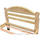 Bedroom > Bed Frames > Platform Beds - Twin Unfinished Solid Pine Wood Platform Bed Frame With Headboard And Footboard
