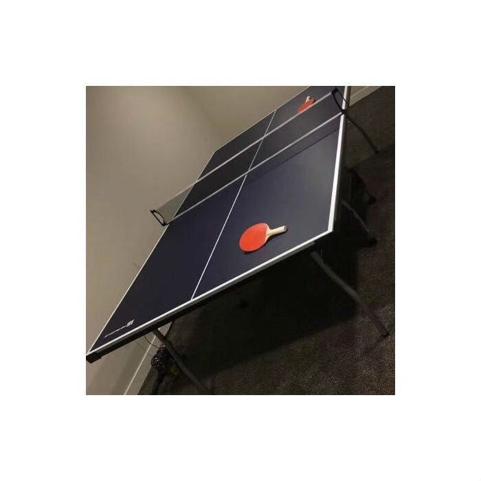 Accents - Official Tournament Grade Blue Foldable Indoor Table Tennis Table With Paddles And Balls
