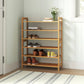 Accents > Shoe Racks - Solid Wood 6-Shelf Shoe Rack - Holds Up To 24 Pair Of Shoes