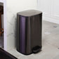 Kitchen > Trash Cans & Recycle Bins - 13 Gallon Black Stainless Steel Kitchen Trash Can With Step Open Lid