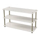 Accents > Shoe Racks - White 3-Shelf Modern Shoe Rack - Holds Up To 12 Pair Of Shoes