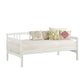 Bedroom > Bed Frames > Daybeds - Twin Size Traditional Pine Wood Day Bed Frame In White Finish