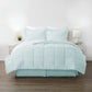 Bedroom > Comforters And Sets - Twin XL Microfiber 6-Piece Reversible Bed-in-a-Bag Comforter Set In Aqua Blue