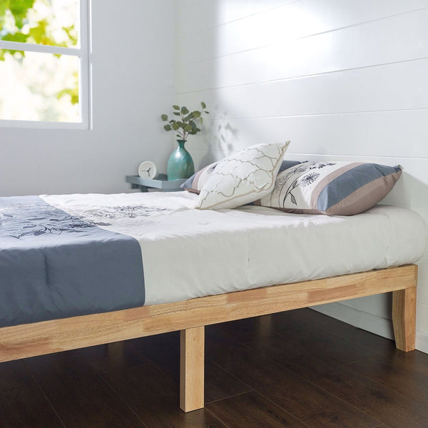 Bedroom > Bed Frames > Platform Beds - Twin Solid Wood Platform Bed Frame In Natural Finish