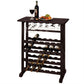 Kitchen > Wine Racks And Coolers - Floor-Standing Dark Espresso Brown 24-Bottle Wine Rack