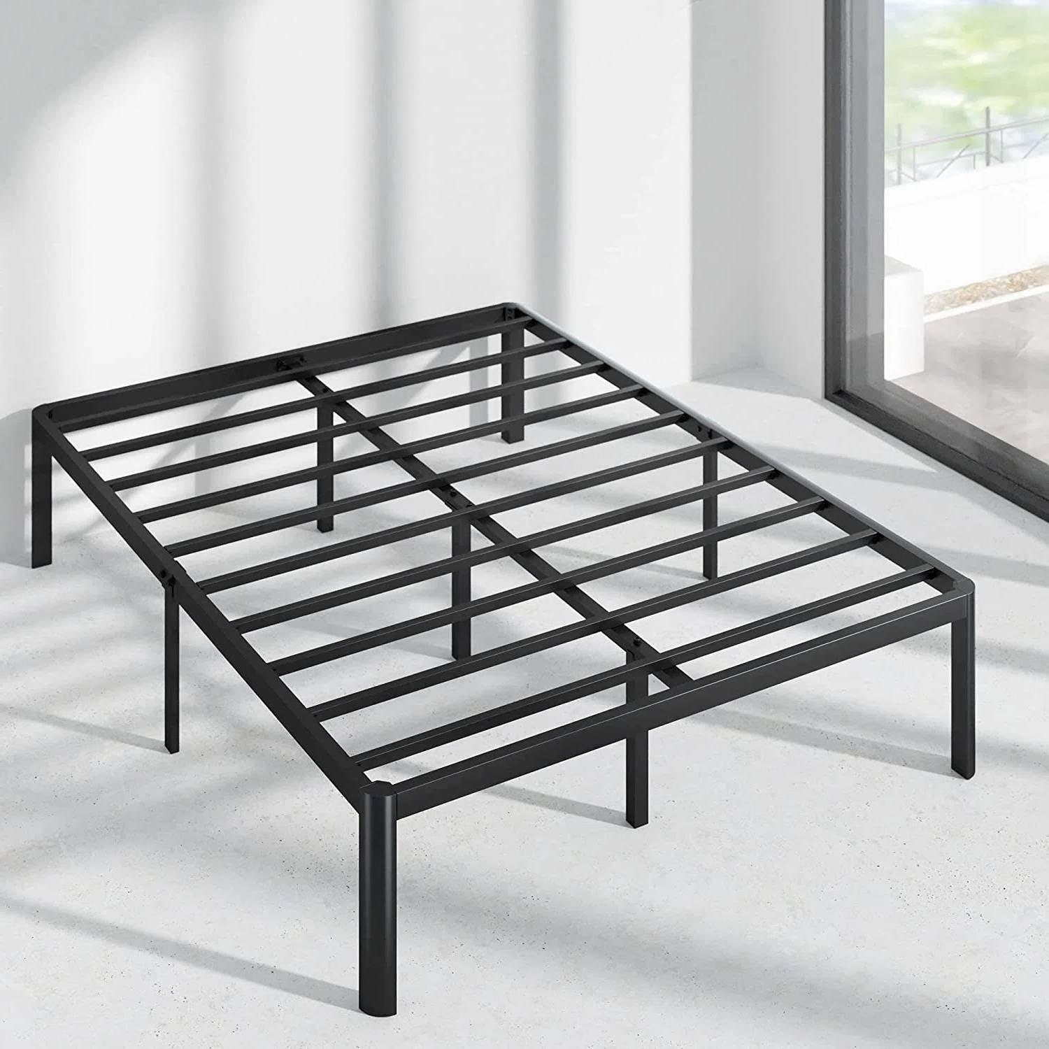Bedroom > Bed Frames > Platform Beds - King Metal Platform Bed Frame With Rounded Legs 700 Lbs Weight Capacity