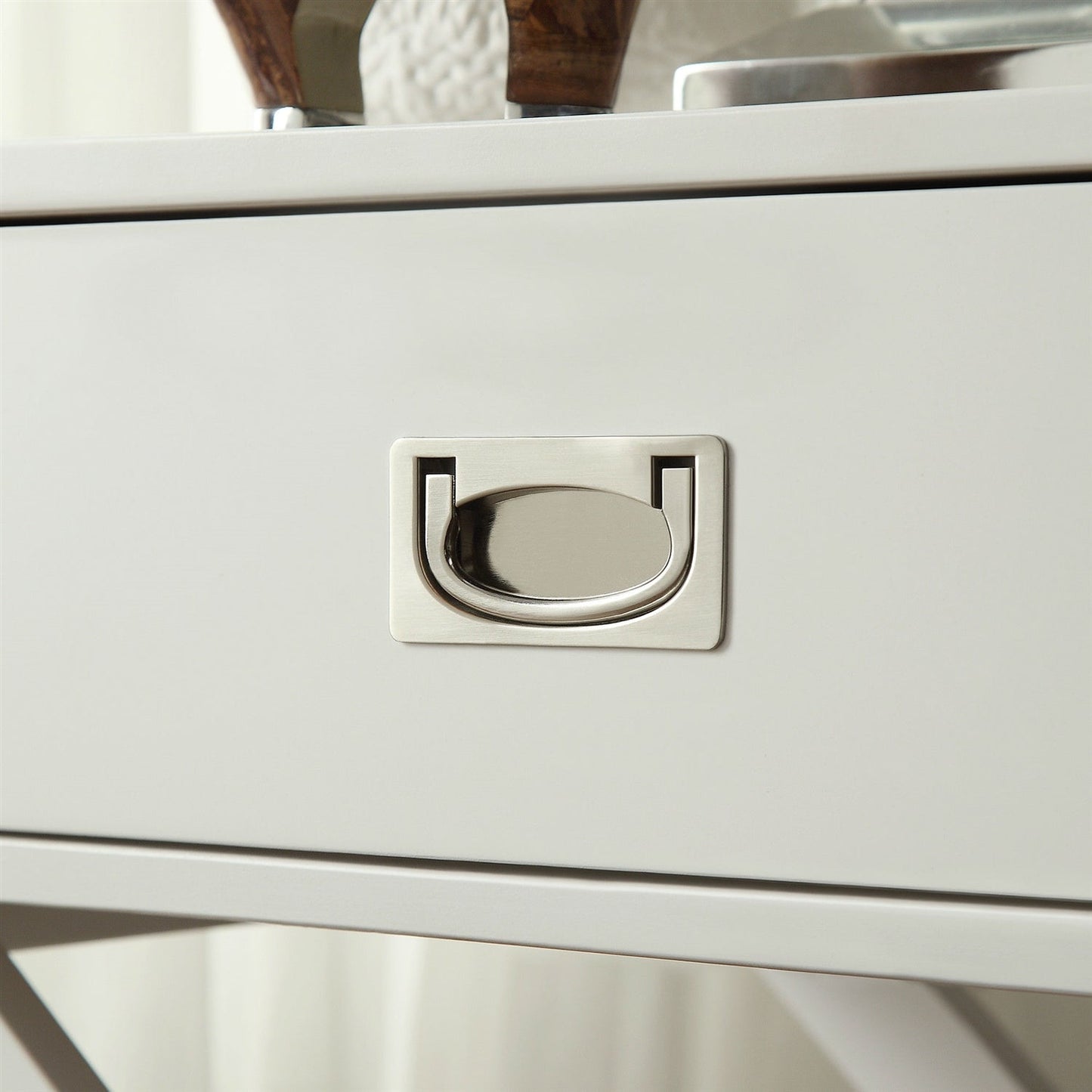 Bedroom > Nightstand And Dressers - White Modern Bedroom Decor 1-Drawer Bedside Table Nightstand End Table