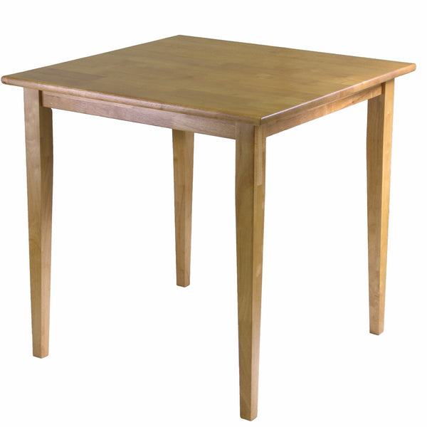 Dining > Dining Tables - Solid Wood Shaker Style Square Dining Table In Light Oak Finish
