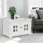Bedroom > Cat And Dog Beds - White  Modern Large Ventilated Private Divider Cat Litter Box