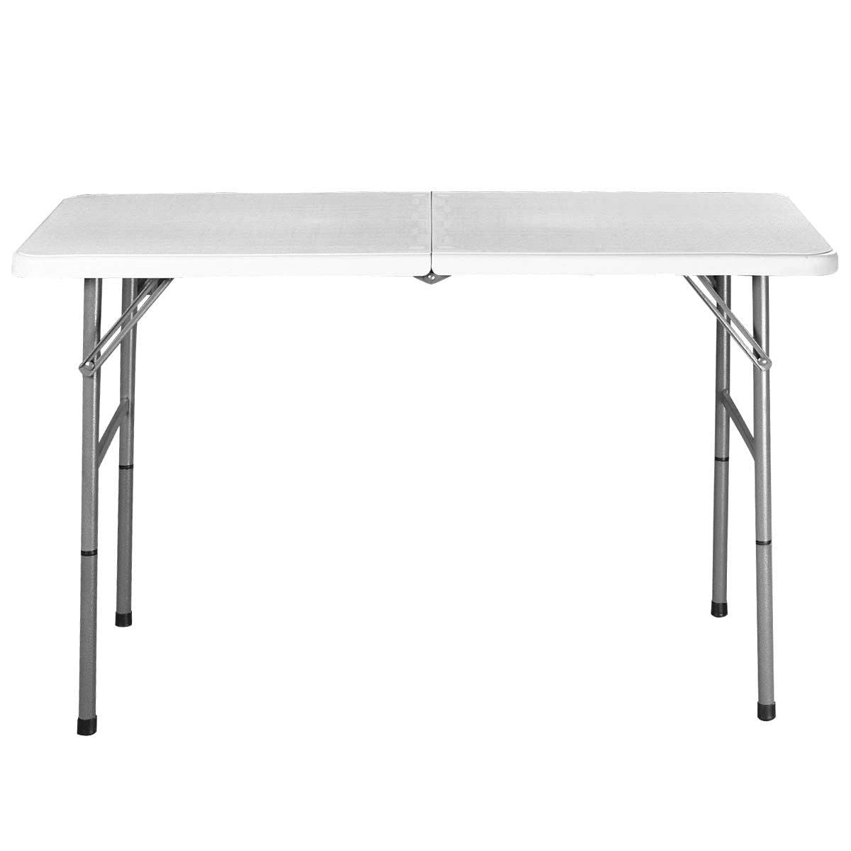 White Plastic Folding Table