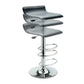 Dining > Barstools - Contemporary ABS Air-Lift Swivel Bar Stool In Black Faux Leather