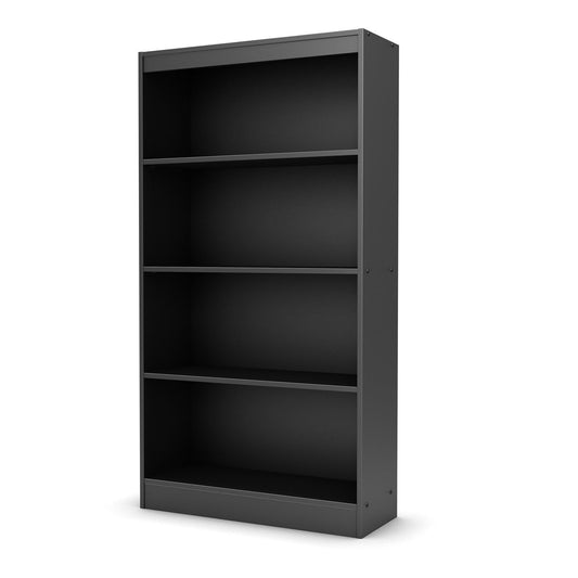 Living Room > Bookcases - Four Shelf Eco-Friendly Bookcase In Black Finish
