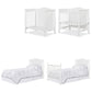 Bedroom > Baby & Kids - Solid Pine Wood 3-in-1 Convertible Baby Crib Daybed Toddler Bed In White Finish